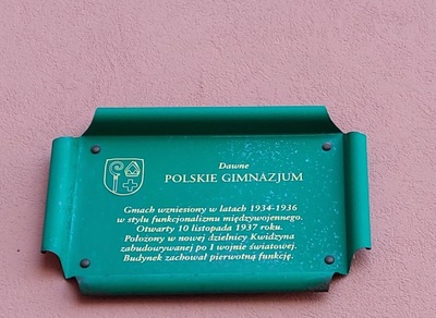 I Liceum Ogólnokształcące w Kwidzynie, dawne Polskie Gimnazjum