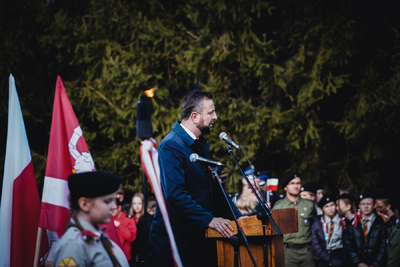 Poświęcenie pomnika upamiętniającego gen. Jana Henryka Dąbrowskiego - Fot. MN/BUWiM