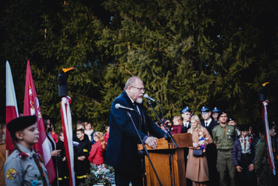 Poświęcenie pomnika upamiętniającego gen. Jana Henryka Dąbrowskiego - Fot. MN/BUWiM