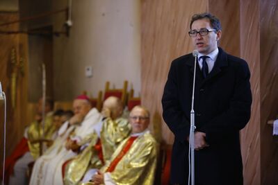 Prezes IPN dr Jarosław Szarek – 70. rocznica powstania „Orląt” – Rudnik nad Sanem, 30 kwietnia 2017