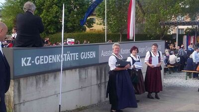 Uroczystości przy Memoriale KL Gusen