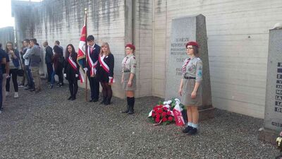 Uroczystości przy Memoriale KL Gusen