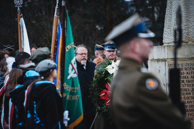 Uroczystości na symbolicznym Cmentarzu – Pomniku Zbrodni Wawerskiej przy ul. 27 Grudnia