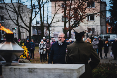 Uroczystości na symbolicznym Cmentarzu – Pomniku Zbrodni Wawerskiej przy ul. 27 Grudnia