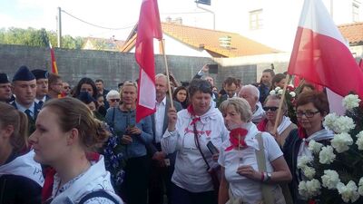 Uroczystości przy Memoriale KL Gusen