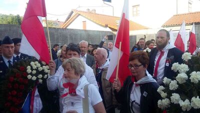 Uroczystości przy Memoriale KL Gusen