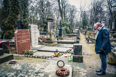 Grób Tadeusza Odrowąż-Wilkońskiego; kwatera 37, rząd IV, miejsce 5 – fot. Mateusz Niegowski