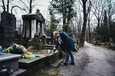 Grób Ignacego Mickiewicza; kwatera 207, rząd 1, grób 19 – fot. Mateusz Niegowski