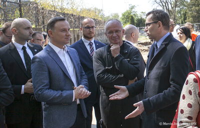 Prezydent RP Andrzej Duda na „Łączce” na Powązkach Wojskowych – 12 maja 2017. Fot. Marcin Jurkiewicz