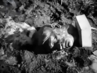 Popiersie Adolfa Hitlera na ulicy Torunia, najprawdopodobniej 1 II 1945 r. (źródło: PKF)