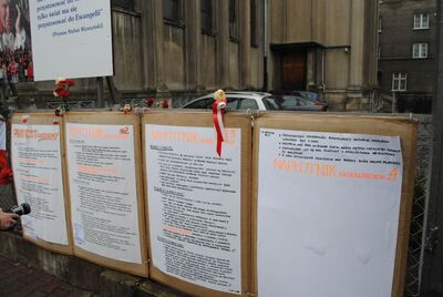 Protest głodowy w obronie nauczania historii – Kraków, marzec 2012