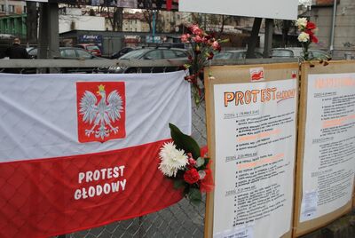 Protest głodowy w obronie nauczania historii – Kraków, marzec 2012