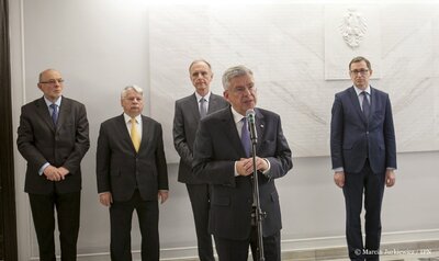 W Senacie wystawa IPN „Bunt w imperium - 40. rocznica utworzenia SKS” – Warszawa, 17 maja 2017 Fot. Marcin Jurkiewicz (IPN)