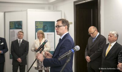 W Senacie wystawa IPN „Bunt w imperium - 40. rocznica utworzenia SKS” – Warszawa, 17 maja 2017 Fot. Marcin Jurkiewicz (IPN)