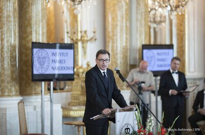 Prezes IPN dr Jarosław Szarek (Fot. Marcin Jurkiewicz/IPN)