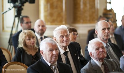 Uroczystość wręczenia nagród "Kustosz Pamięci Narodowej" – 26.05.17 (Fot. Marcin Jurkiewicz/IPN)