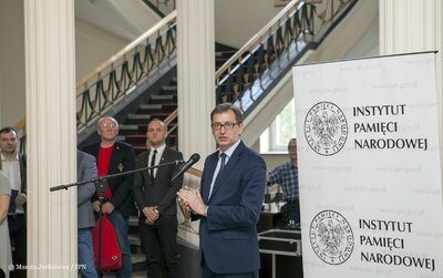 Otwarcie księgarni IPN w siedzibie Wspólnoty Polskiej w Warszawie (Fot. Marcin Jurkiewicz/IPN)