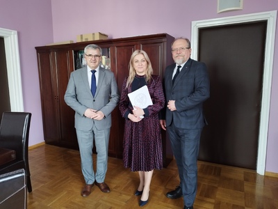 Akt powołania do Oddziałowego Komitetu OPWiM dla Magdaleny Szewczuk-Szturc, dyrektor Wydziału Spraw Obywatelskich i Cudzoziemców Śląskiego Urzędu Wojewódzkiego w Katowicach