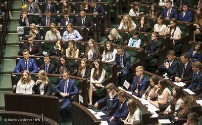 XXIII sesja Sejmu Dzieci i Młodzieży – Warszawa, 1 czerwca 2017. Fot. Marcin Jurkiewicz (IPN)
