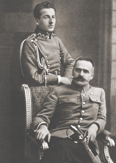 Józef Piłsudski i por. Bolesław Wieniawa-Długoszowski (1916)