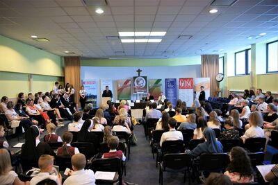 Finał konkursu „Ks. Jerzy Popiełuszko – człowiek Prawdy, który zło dobrem zwyciężał”. Fot. Piotr Wiszenko