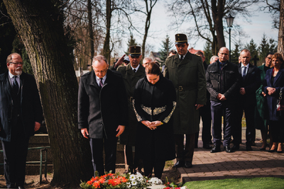 Ceremonia pogrzebowa trzech żołnierzy armii węgierskiej poległych w walkach z Armią Czerwoną – fot. MN/BUWiM
