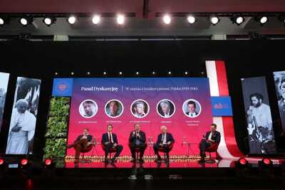 Uczestnicy panelu dyskusyjnego (fot. Mikołaj Bujak)