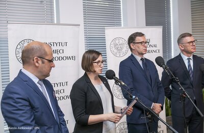 Konferencja prasowa Prezesa IPN na temat opracowywaniu tzw. zbioru zastrzeżonego