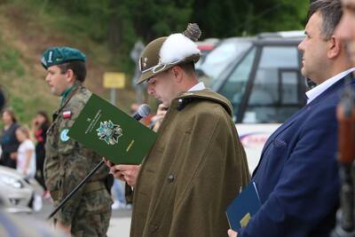 Apel pamięci odczytuje oficer z Garnizonu Jarosław. Fot. Starostwo Powiatowe w Jarosławiu