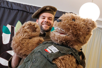 Spektakl „Historia Misia Wojtka” na Litwie. Przedszkole Zielone Wzgórze – 17–19 kwietnia 2023. Fot. Marian Paluszkiewicz