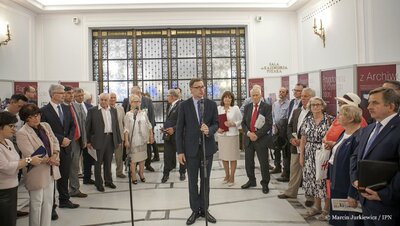 Otwarcie wystawy „Solidarność Walcząca” w Sejmie – 20 czerwca, 2017. Fot. Marcin Jurkiewicz (IPN)