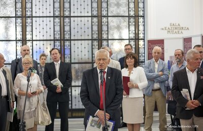 Otwarcie wystawy „Solidarność Walcząca” w Sejmie – 20 czerwca, 2017. Fot. Marcin Jurkiewicz (IPN)