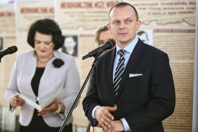 Wystawa „Niedokończone msze wołyńskie” w Sejmie. Fot. Sławomir Kasper (IPN)