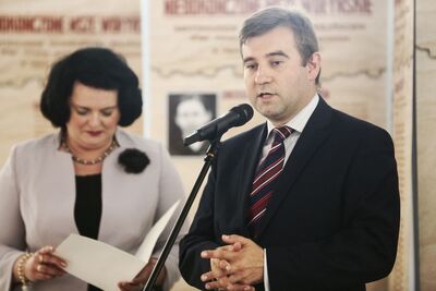 Wystawa „Niedokończone msze wołyńskie” w Sejmie. Fot. Sławomir Kasper (IPN)