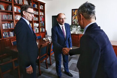 Dr Jarosław Szarek – prezes IPN, dr Mateusz Szpytma – wiceprezes IPN