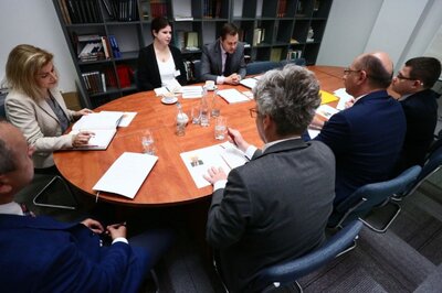 Wizyta przedstawicieli Fundacji im. Kazimierza Pułaskiego w IPN. Fot. Sławomir Kasper (IPN)