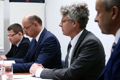 Wizyta przedstawicieli Fundacji im. Kazimierza Pułaskiego w IPN. Fot. Sławomir Kasper (IPN)