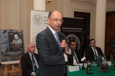 Promocja albumu „Generał Józef Haller 1873–1960”. Dr Mateusz Szpytma – wiceprezes IPN. Fot. Piotr Życieński (IPN)