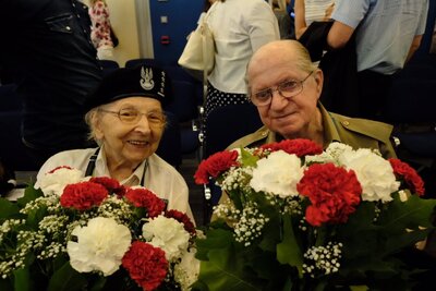 Krystyna Sempka i Jan Ryszard Sempka – konferencja BohaterON 2017. Fot. Piotr Litwic