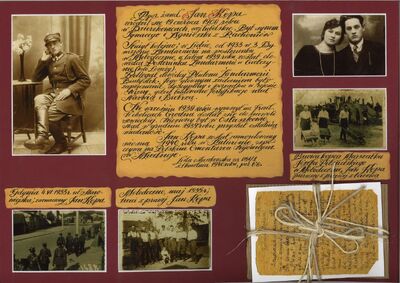 Bohater: Jan Kępa, praca wykonana przez Ewelinę Bareję i Sylwię Wronę, opiekun Joanna Mędza, Zespół Szkół Ponadgimnazjalnych nr 3 w Siedlcach