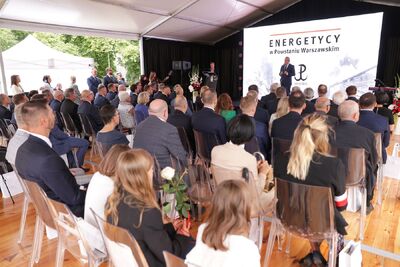 Uroczystość „Energetycy w Powstaniu” przy dawnej Elektrowni Warszawskiej – Warszawa, 1 sierpnia 2023. Fot. Mikołaj Bujak (IPN)