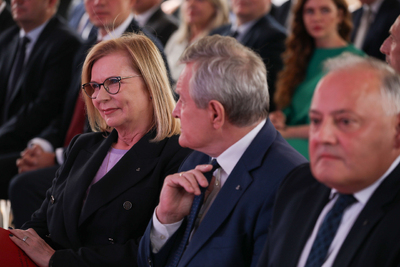 Uroczystość „Energetycy w Powstaniu” przy dawnej Elektrowni Warszawskiej – Warszawa, 1 sierpnia 2023. Fot. Mikołaj Bujak (IPN)