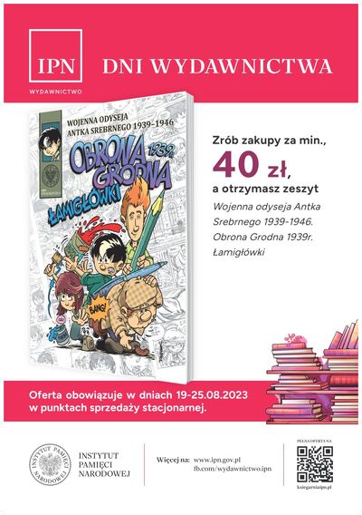Dni Wydawnictwa IPN oferta przy zakupach za 40 zł