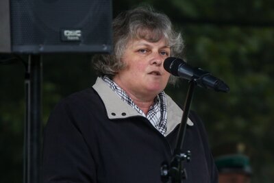 Prezes Federacji Rodzin Katyńskich Izabella Sariusz-Skąpska