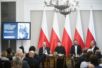 Konferencja naukowa „Niemiecki mord na Ulmach. Represje za pomoc ludności żydowskiej w kontekście realiów czasu Zagłady” – Warszawa, 7 września 2023. Fot. Sławek Kasper (IPN)