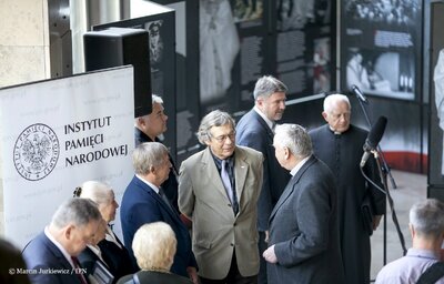 Otwarcie wystawy o Błogosławionym Jerzym Popiełuszce w Sejmie RP – 27 września 2017. Fot. Marcin Jurkiewicz/IPN