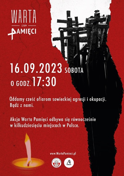 „Warta Pamięci” – ogólnopolska akcja w hołdzie ofiarom zbrodni sowieckich – 16 września 2023