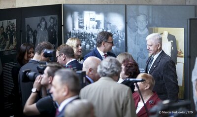 Otwarcie wystawy o Błogosławionym Jerzym Popiełuszce w Sejmie RP – 27 września 2017. Fot. Marcin Jurkiewicz/IPN