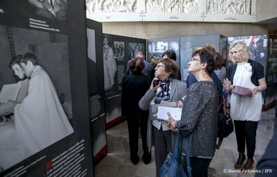 Otwarcie wystawy o Błogosławionym Jerzym Popiełuszce w Sejmie RP – 27 września 2017. Fot. Marcin Jurkiewicz/IPN