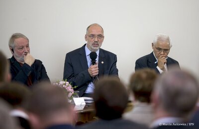 Prof. Andrzej Nowak – „»Operacja polska« NKWD 1937–1938. Przywracanie pamięci o zbrodni” – Warszawa, Belweder, 28 września 2017. Fot. Marcin Jurkiewicz/IPN